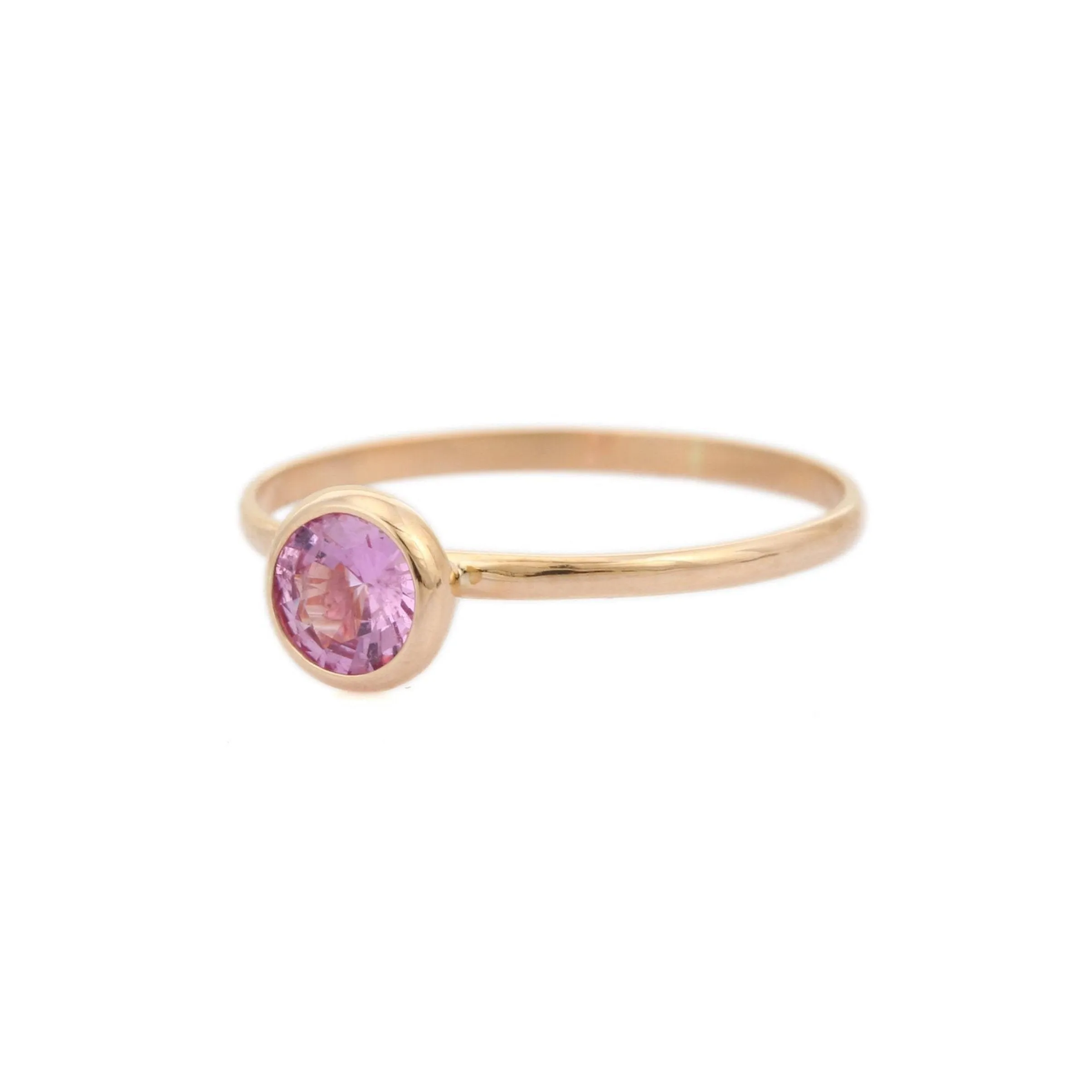 18K Yellow Gold Sapphire Ring