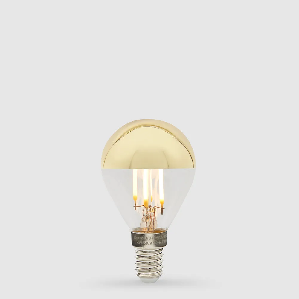 4W Fancy Round Gold Crown LED Bulb E14