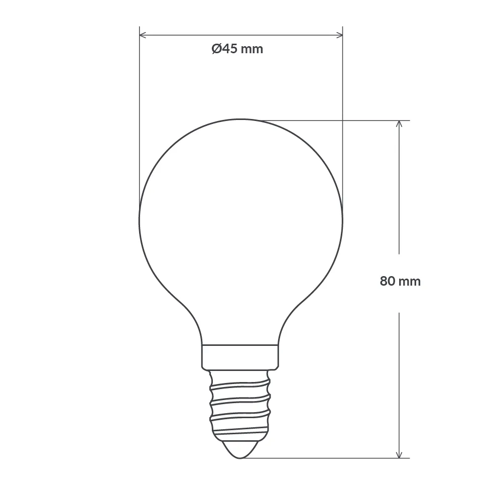 4W Fancy Round Gold Crown LED Bulb E14