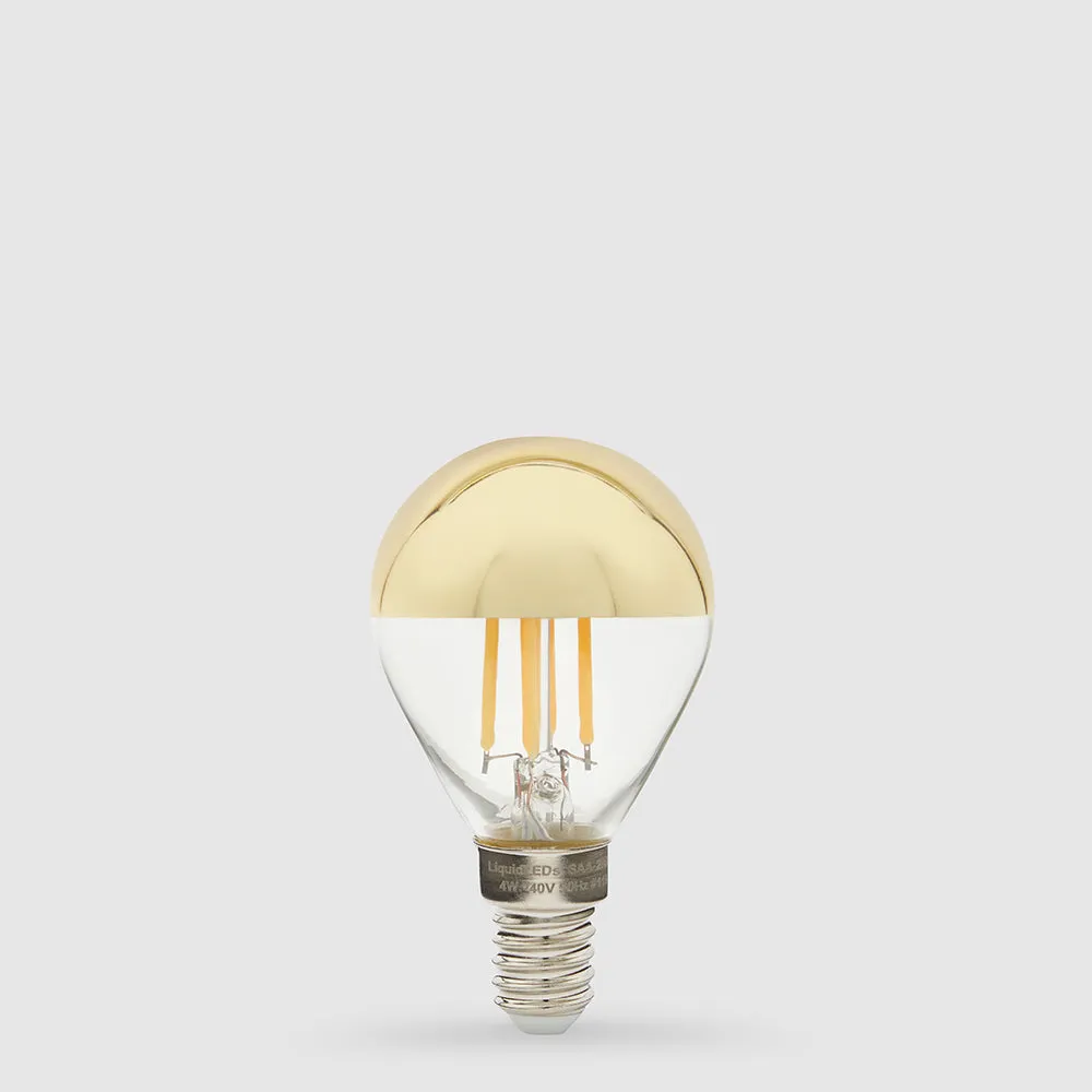 4W Fancy Round Gold Crown LED Bulb E14