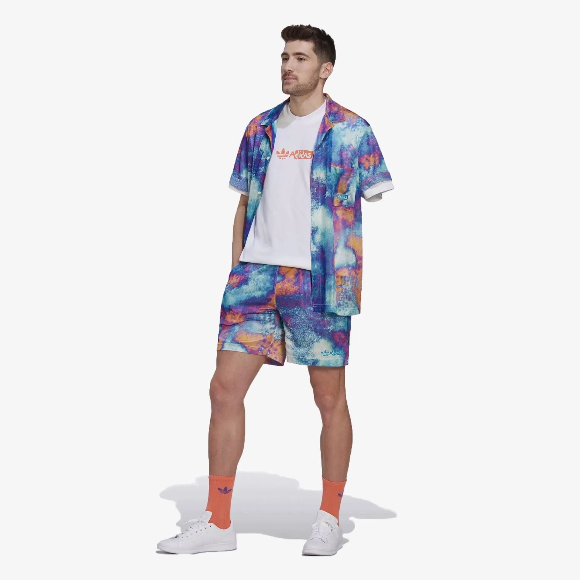 Adidas Originals | ALLOVER PRINT MESH SHORTS  { MULTICOLOR