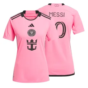 adidas Women's Inter Miami 2024/25 Home Jersey w/ Messi #10 Printing