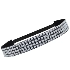 Adjustable No Slip Rhinestone Headband