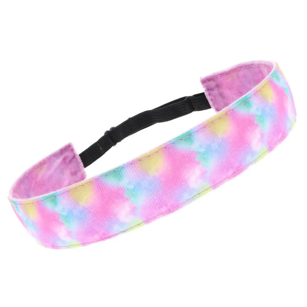 Adjustable No Slip Tie Dye Headband