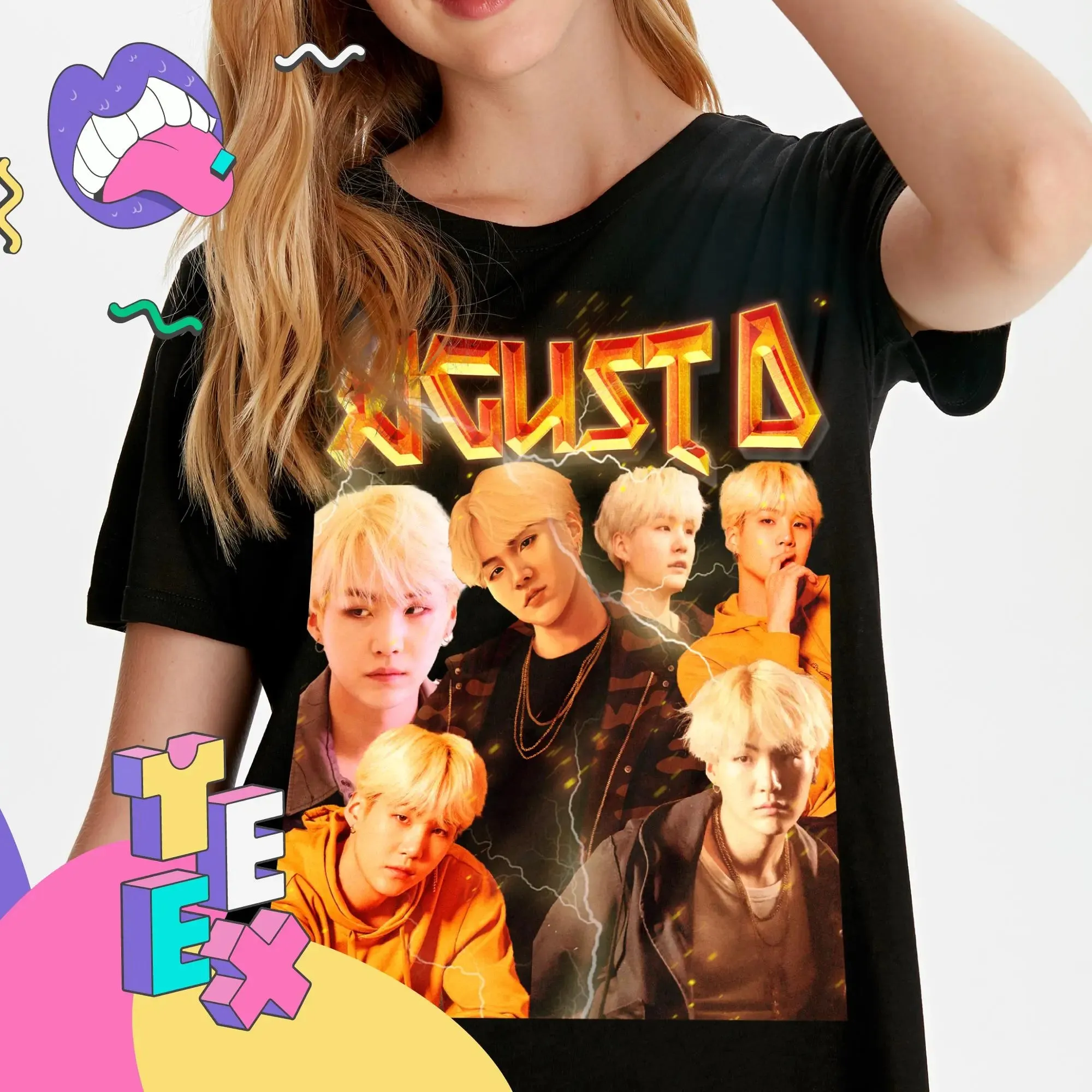 Agust Suga BTS Min Yoongi Tee - Black