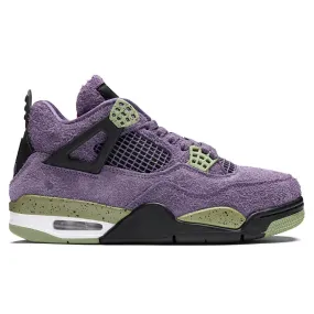 Air Jordan 4 Retro Women's - Canyon Purple/Safety Orange/Alligator