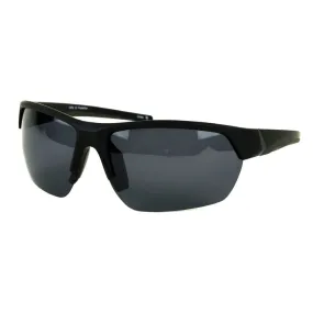 Angler Black Safety Glass with Smoke Grey Polarized Lenses