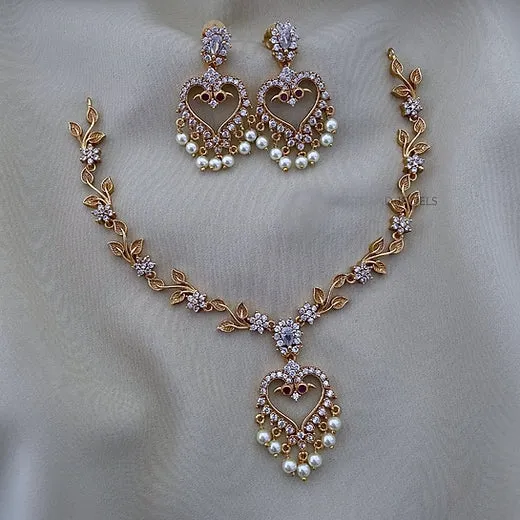 Antique Necklace Earring Set