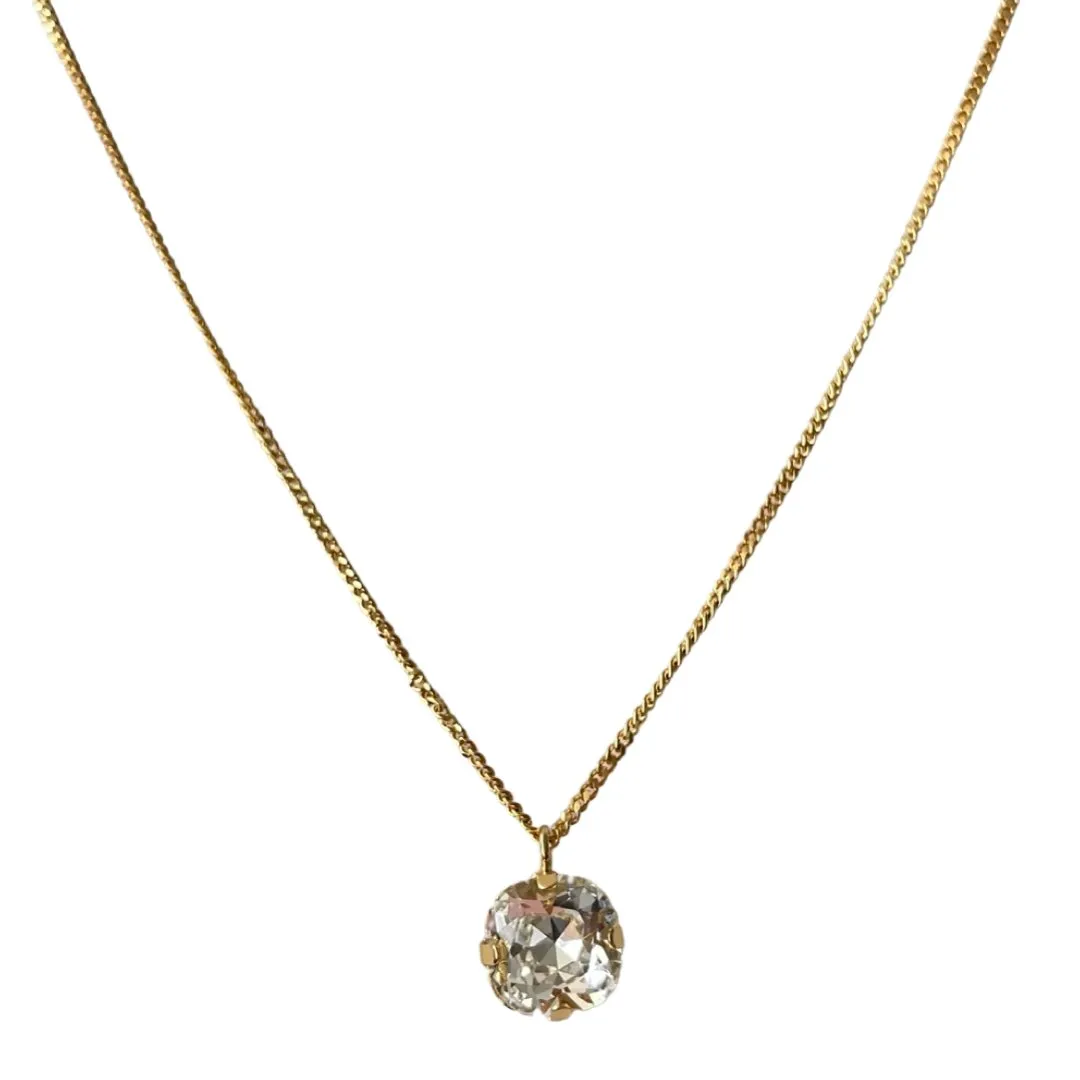 ANTURA ACCESSORI NEW CLASSIC RHINESTONE CHAIN NECKLACE