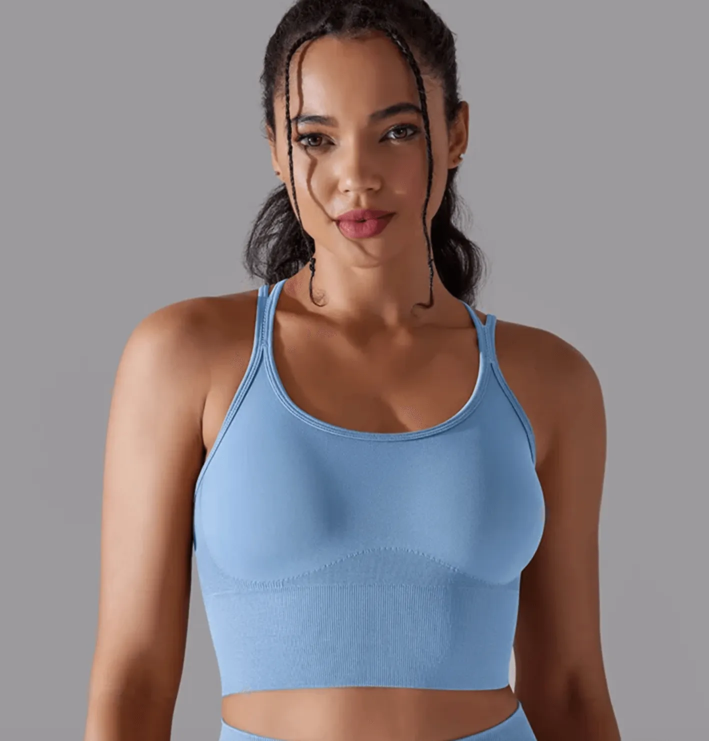 B-ACTIVE DURABLE NYLON SPANDEX SPORTS BRA