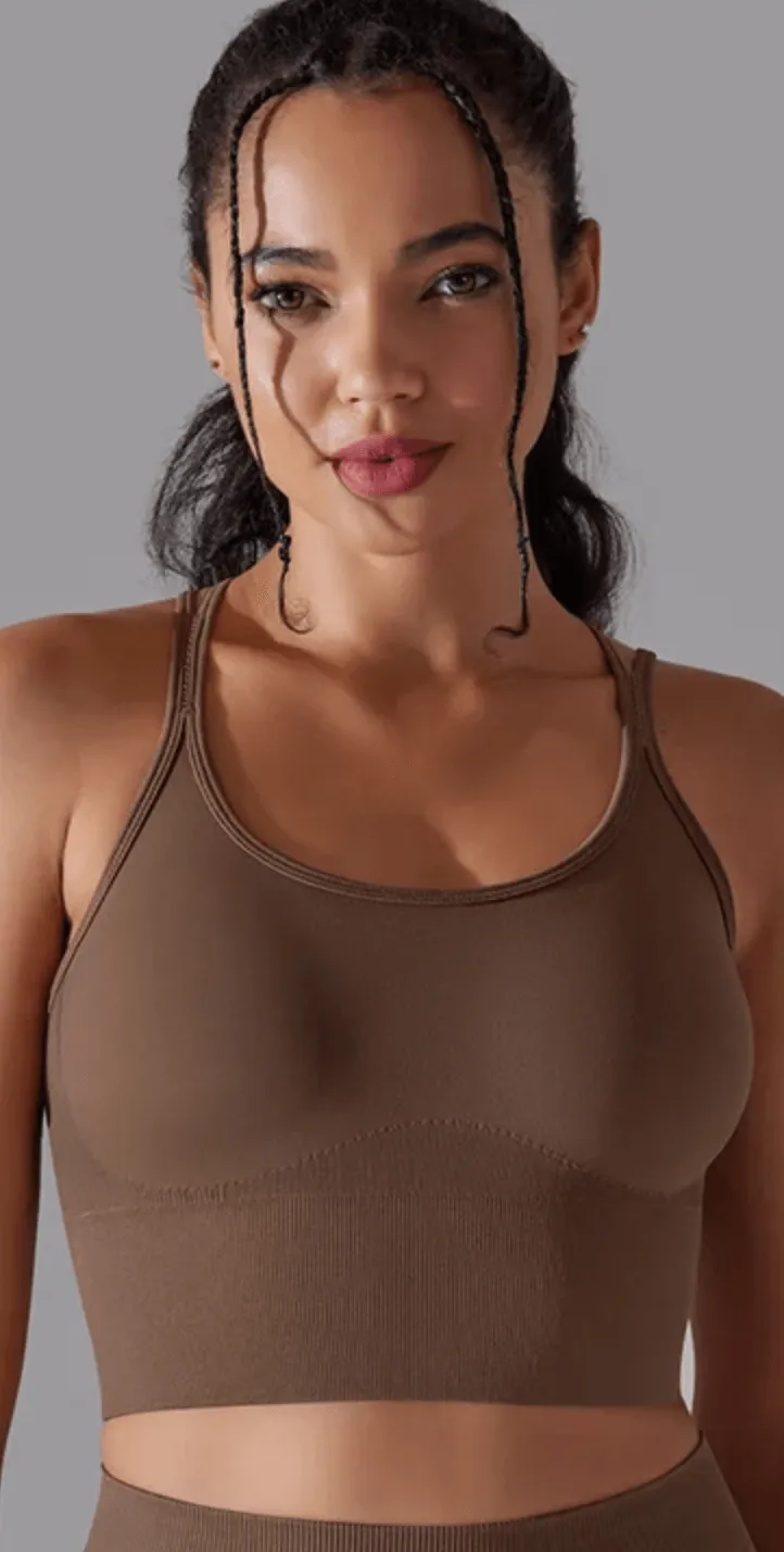 B-ACTIVE DURABLE NYLON SPANDEX SPORTS BRA