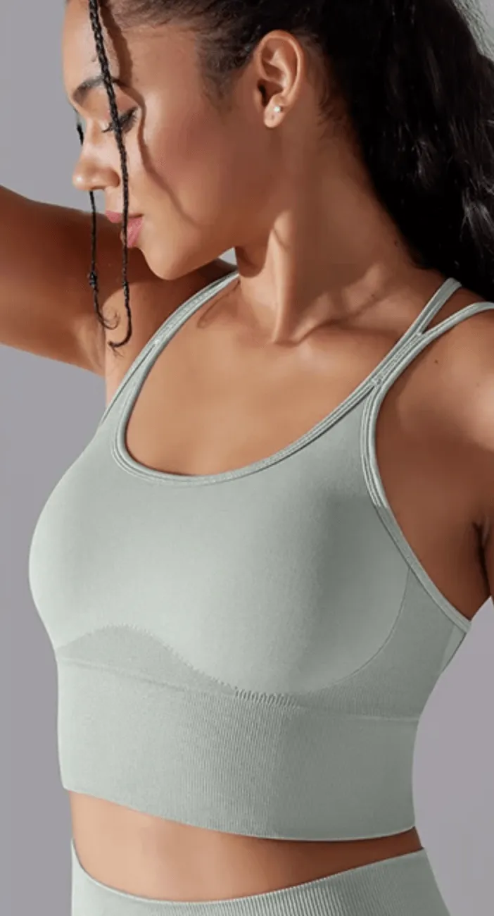 B-ACTIVE DURABLE NYLON SPANDEX SPORTS BRA