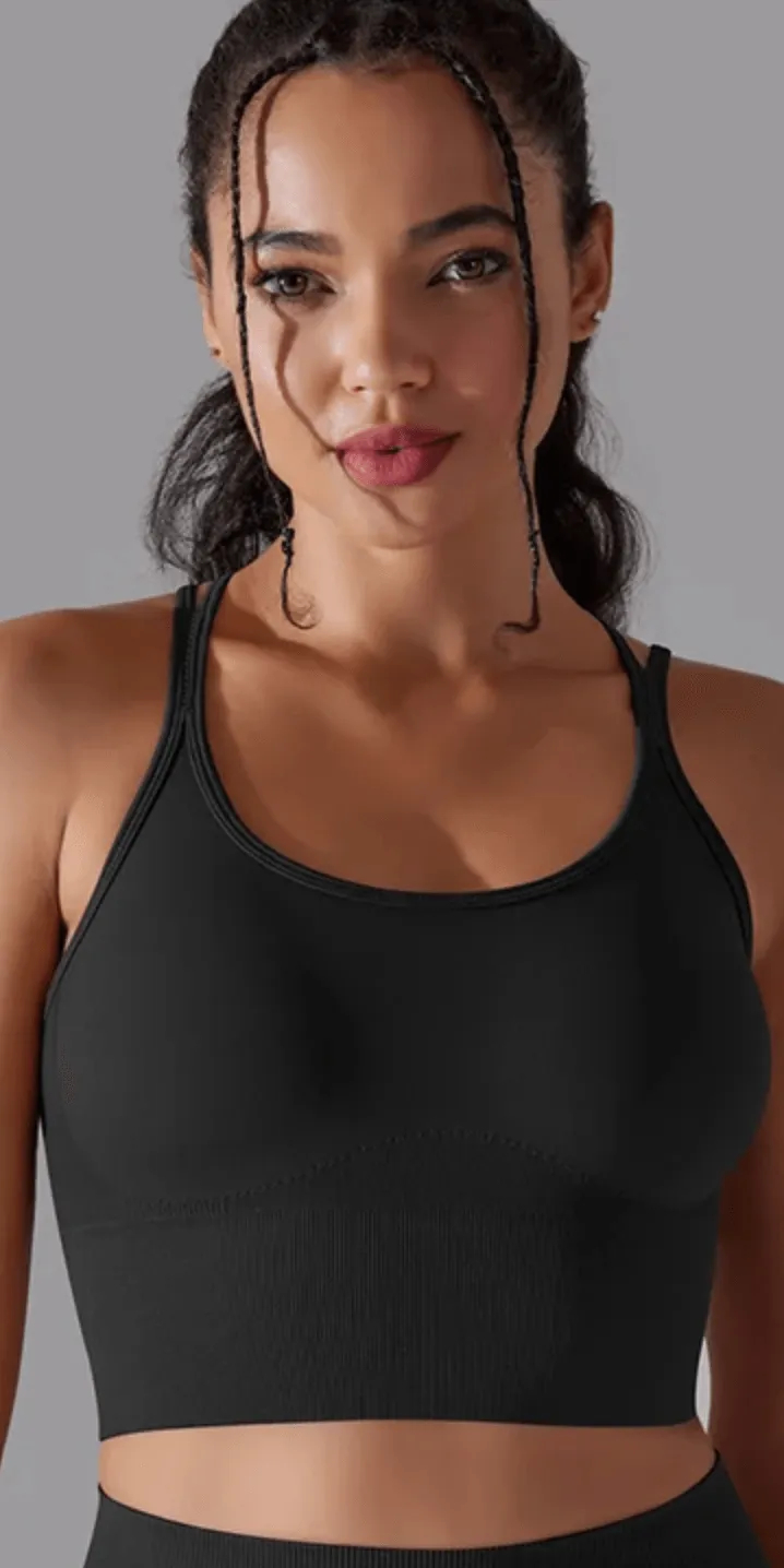 B-ACTIVE DURABLE NYLON SPANDEX SPORTS BRA