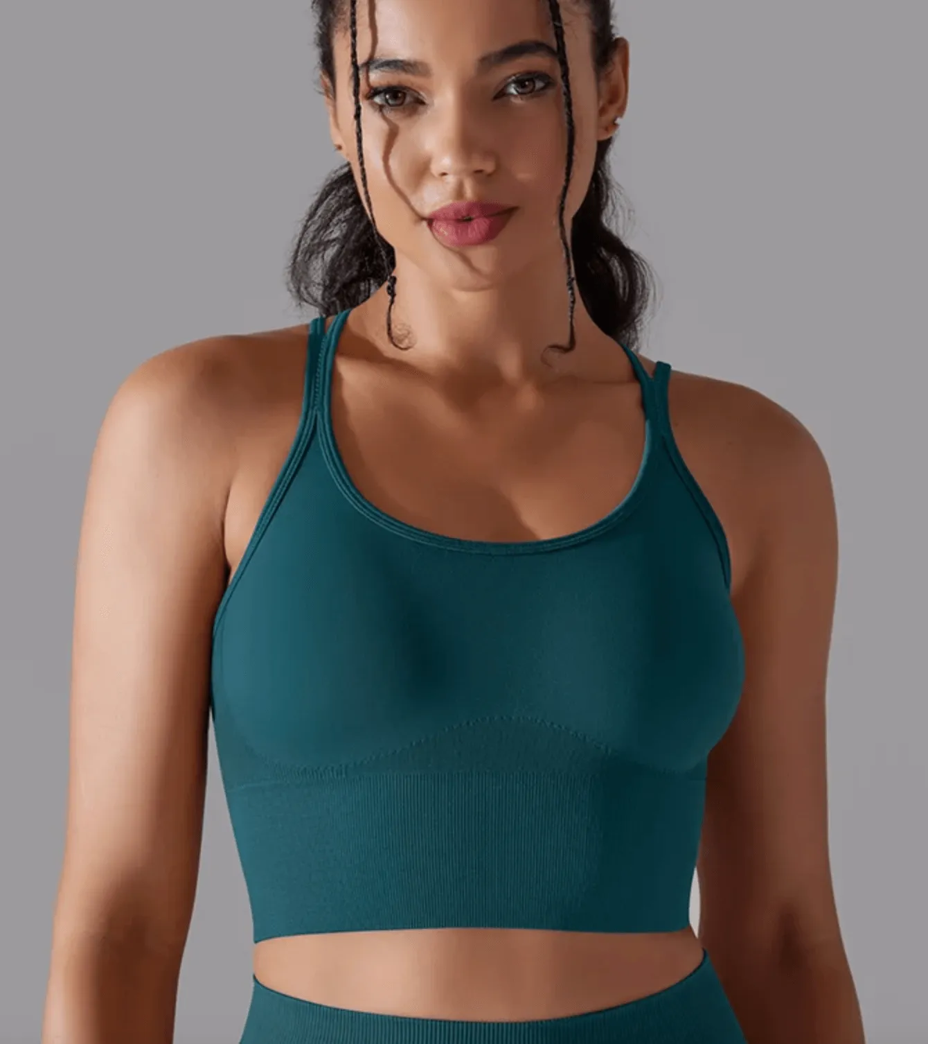 B-ACTIVE DURABLE NYLON SPANDEX SPORTS BRA