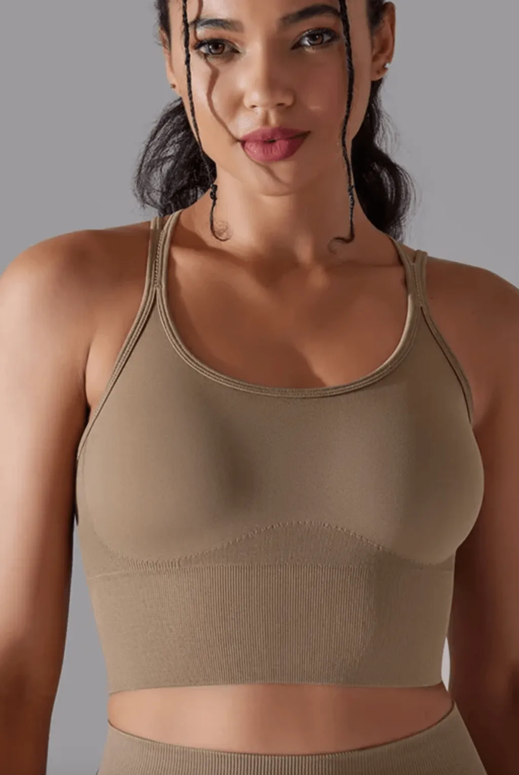 B-ACTIVE DURABLE NYLON SPANDEX SPORTS BRA