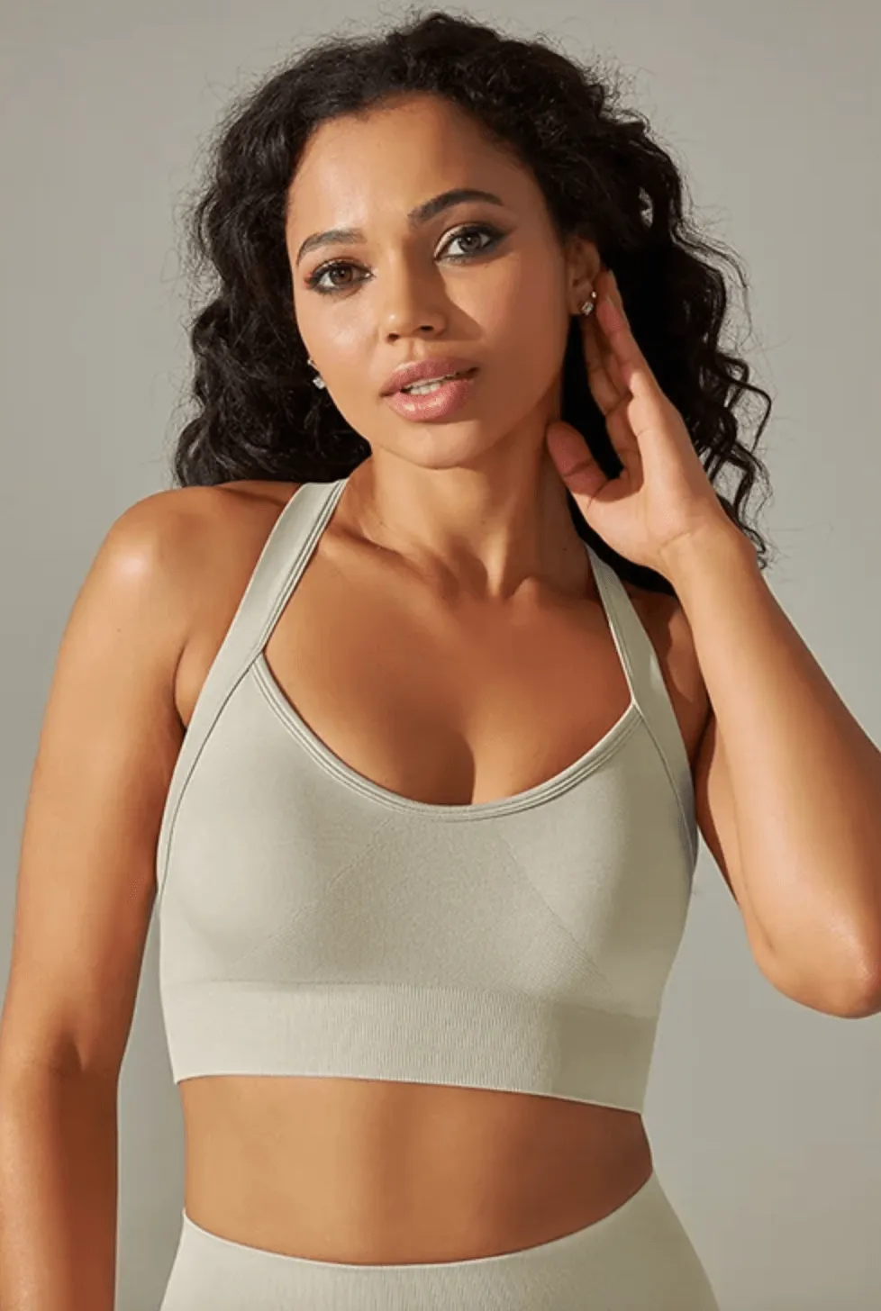 B-ACTIVE DURABLE NYLON SPANDEX SPORTS BRA