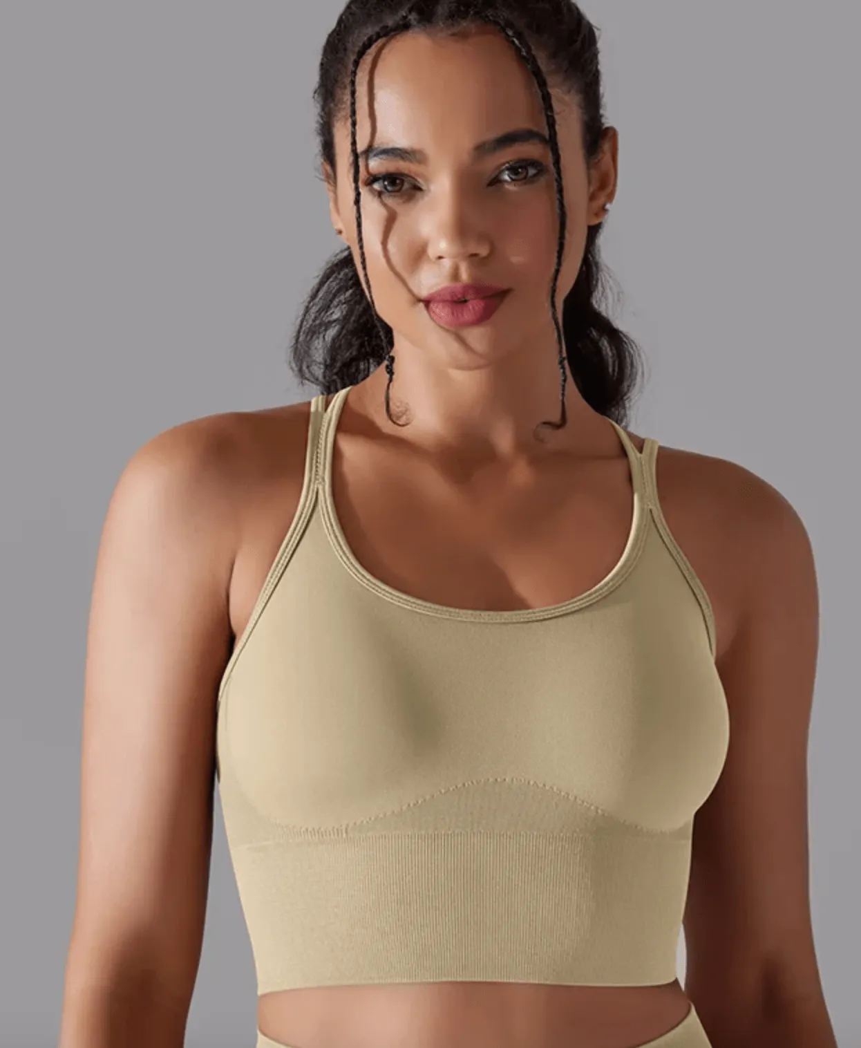 B-ACTIVE DURABLE NYLON SPANDEX SPORTS BRA