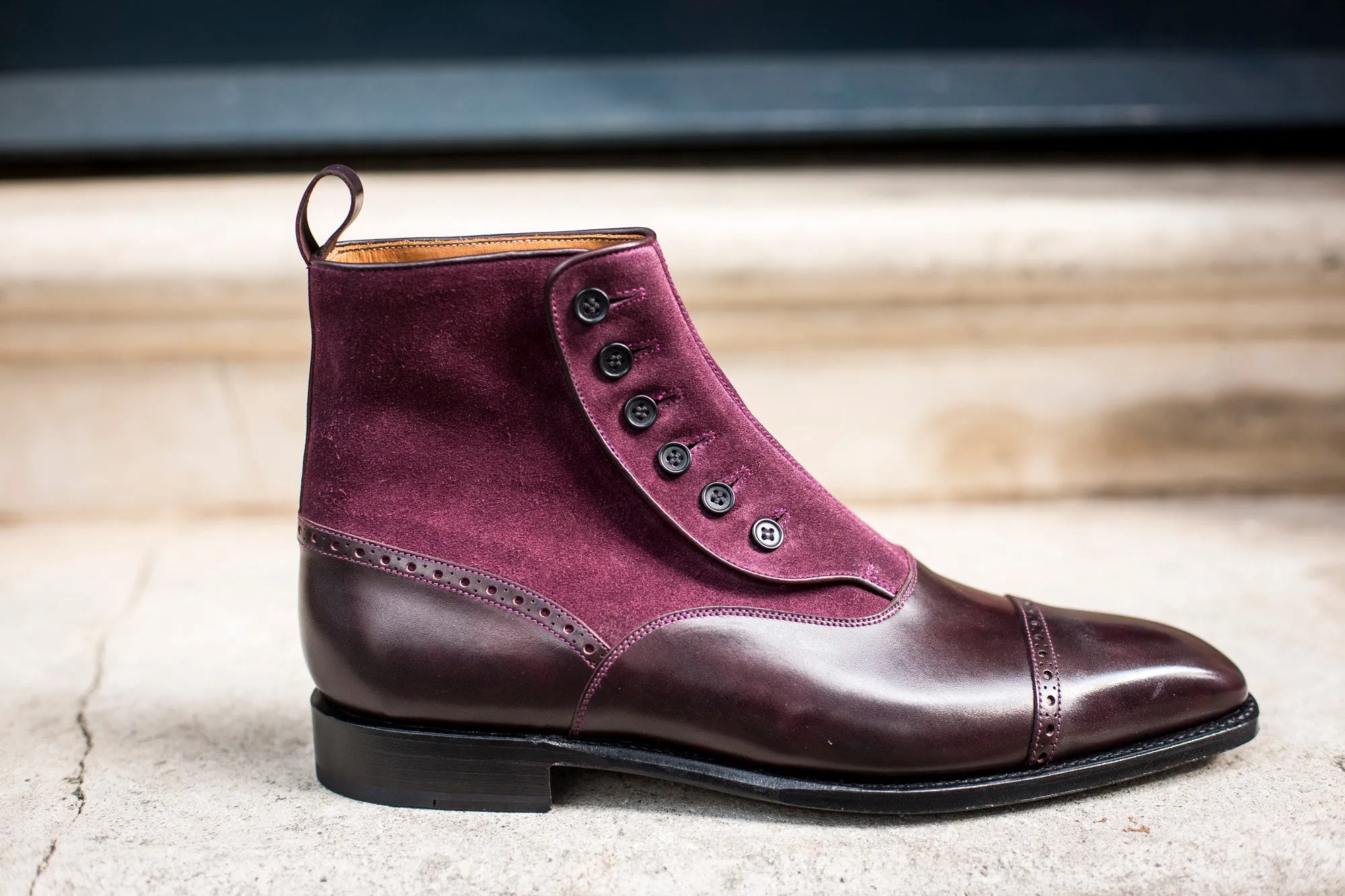 Blue Ridge - MTO - Plum Museum Calf / Regal Purple Suede - MGF Last - Single Leather Sole