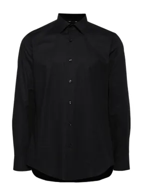 BOSS classic-collar poplin shirt