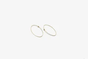 Carla Caruso Small Oval Hoop Earrings