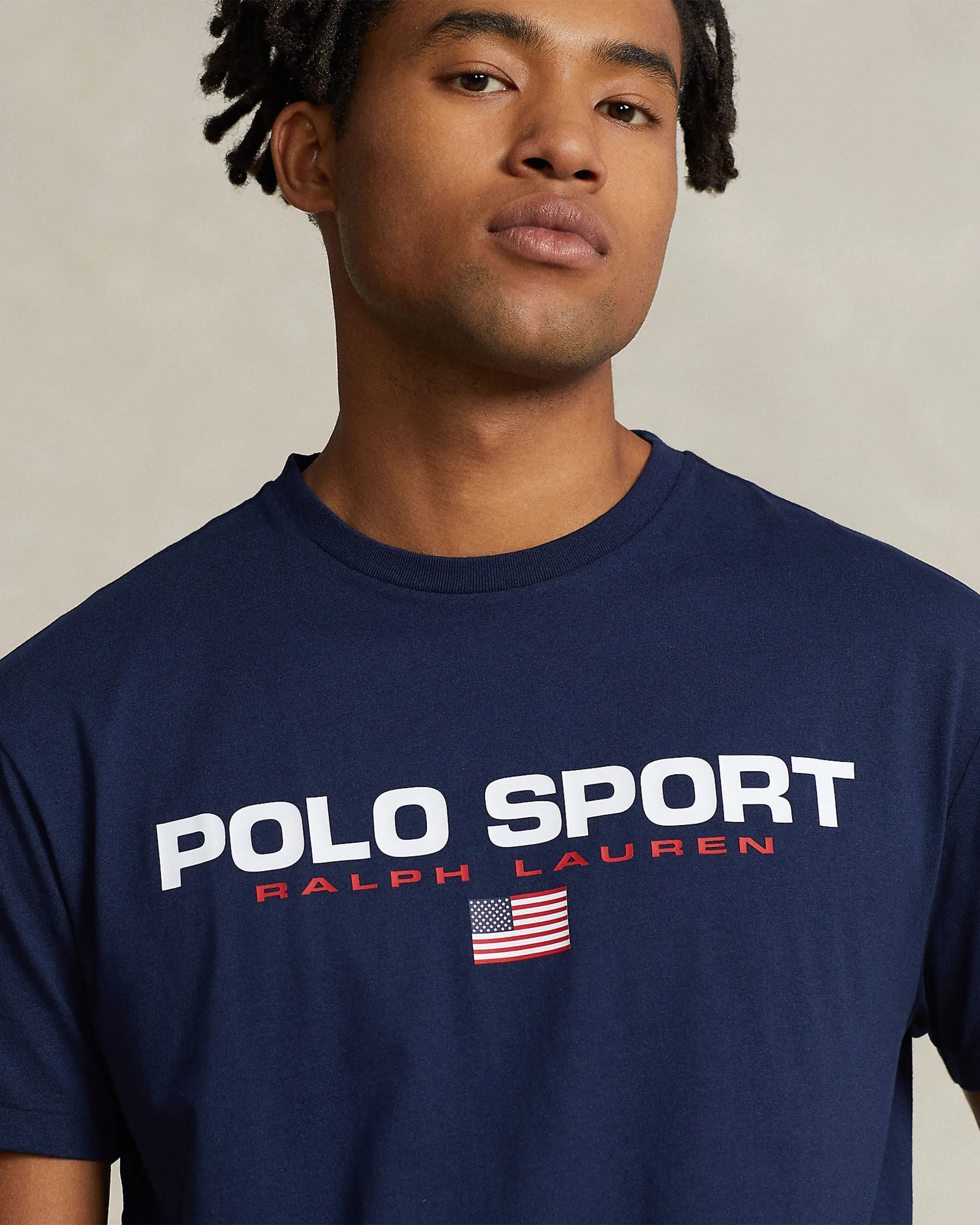 Classic Fit Polo Sport Jersey T-Shirt - Navy