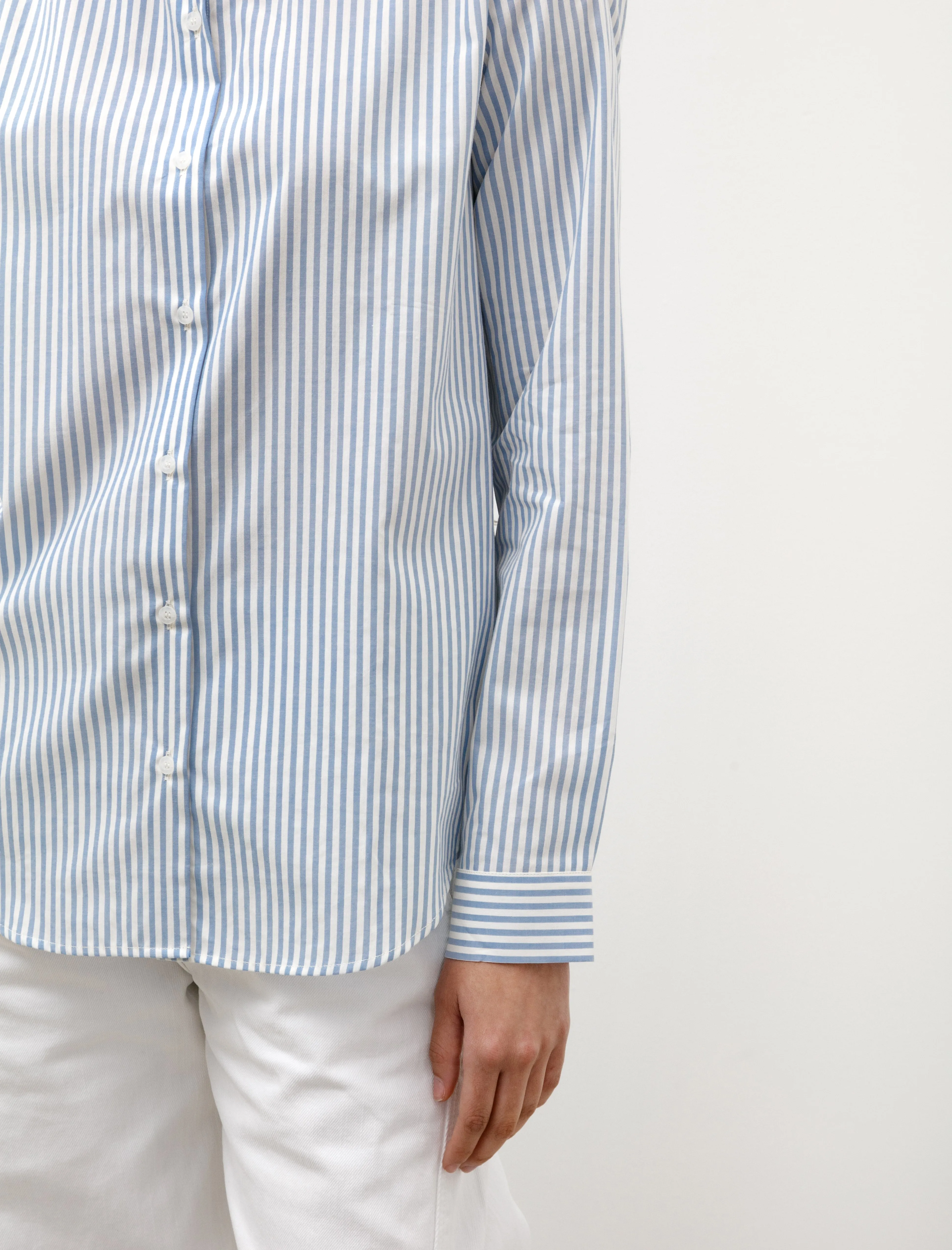 Classic Shirt Blue/Ecru Stripes