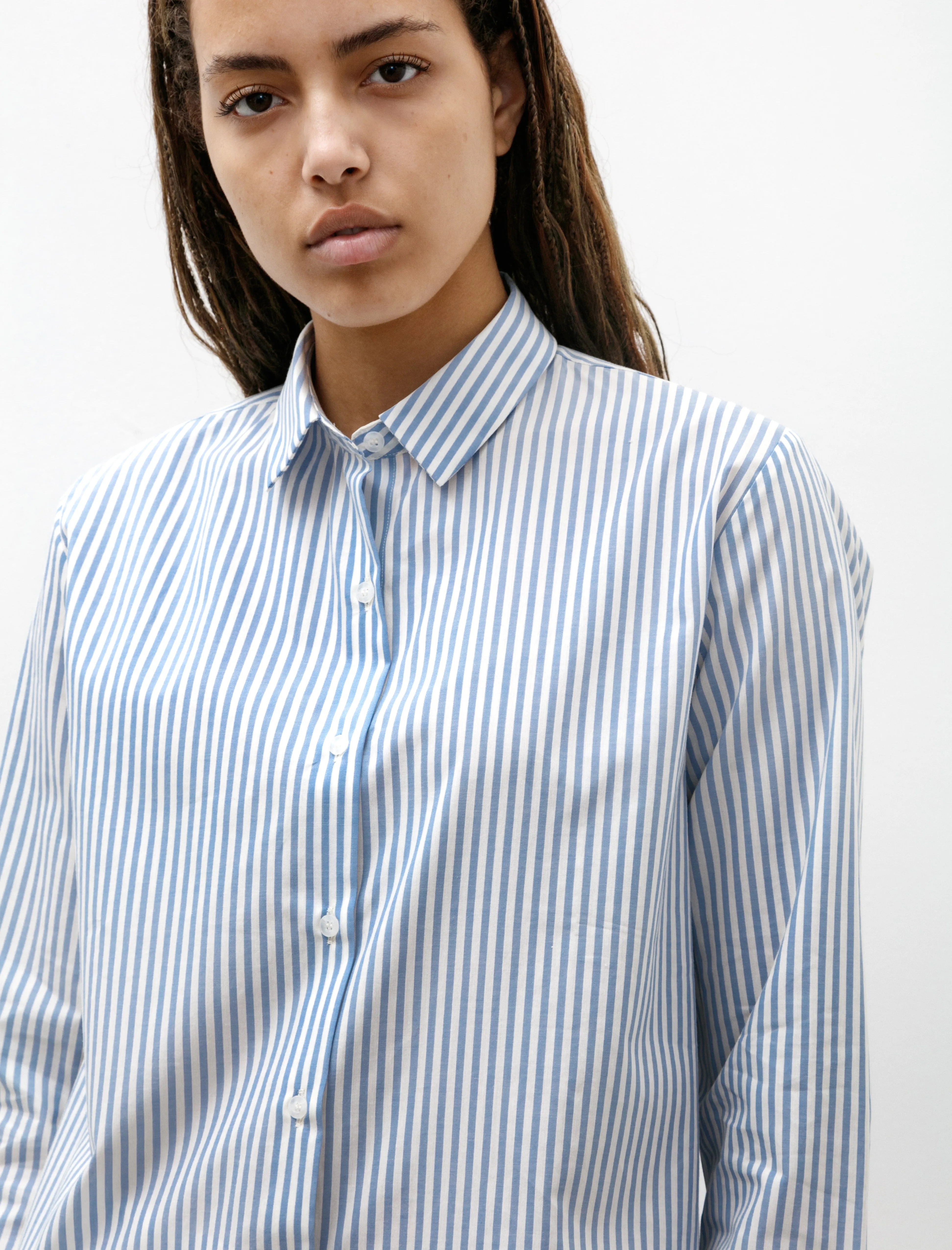 Classic Shirt Blue/Ecru Stripes