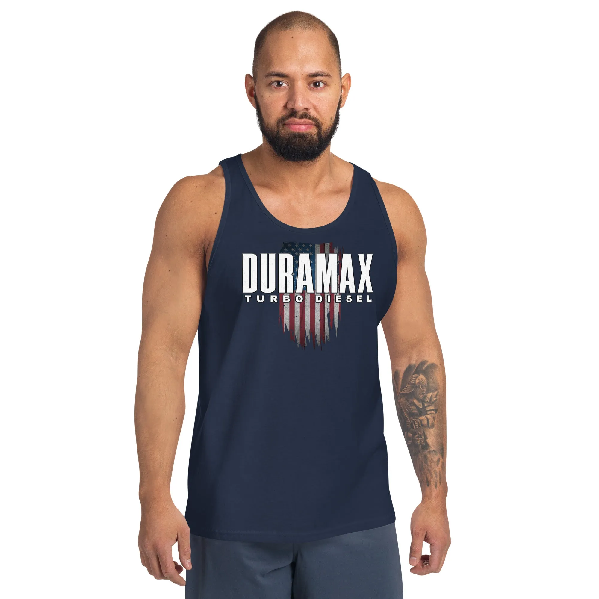 Duramax Men's Tank Top With Patriotic Design