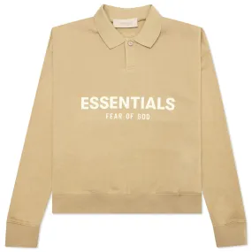 Essentials Kid's L/S Polo - Oak