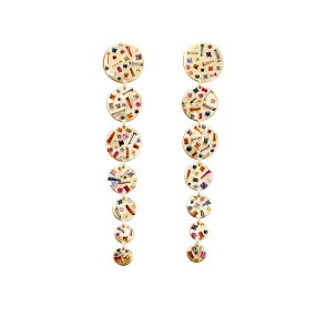 Harlequin Constellation Multi Drop Earrings - 11207