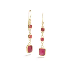 Jedi Red Spinel Earrings