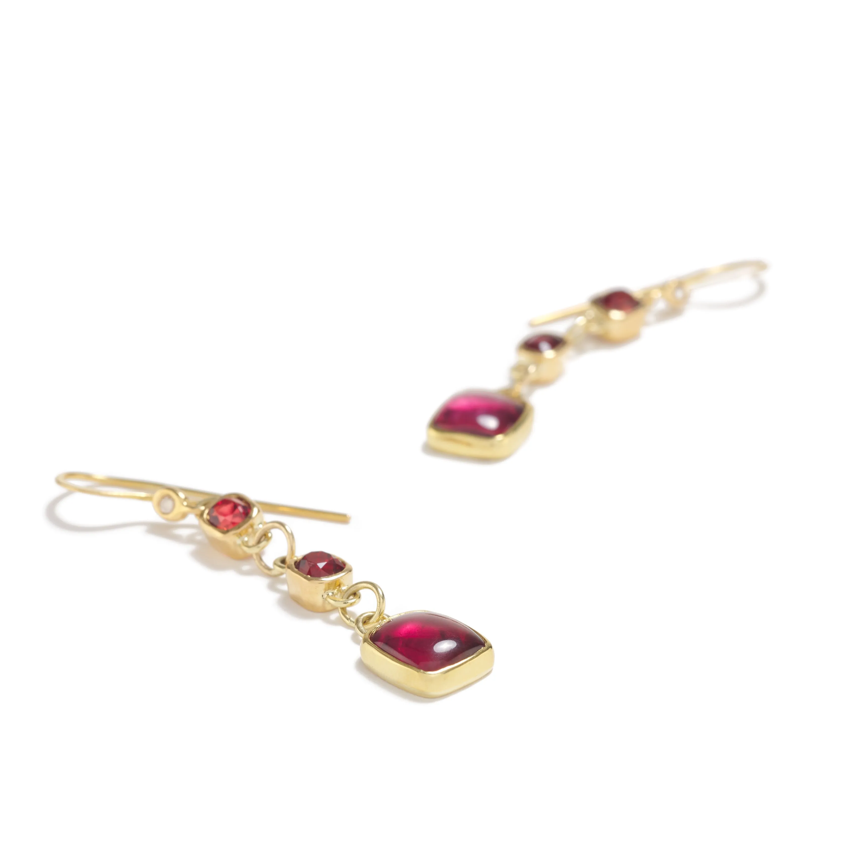 Jedi Red Spinel Earrings