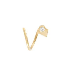 La Verne Diamond Twirl, 18k Gold