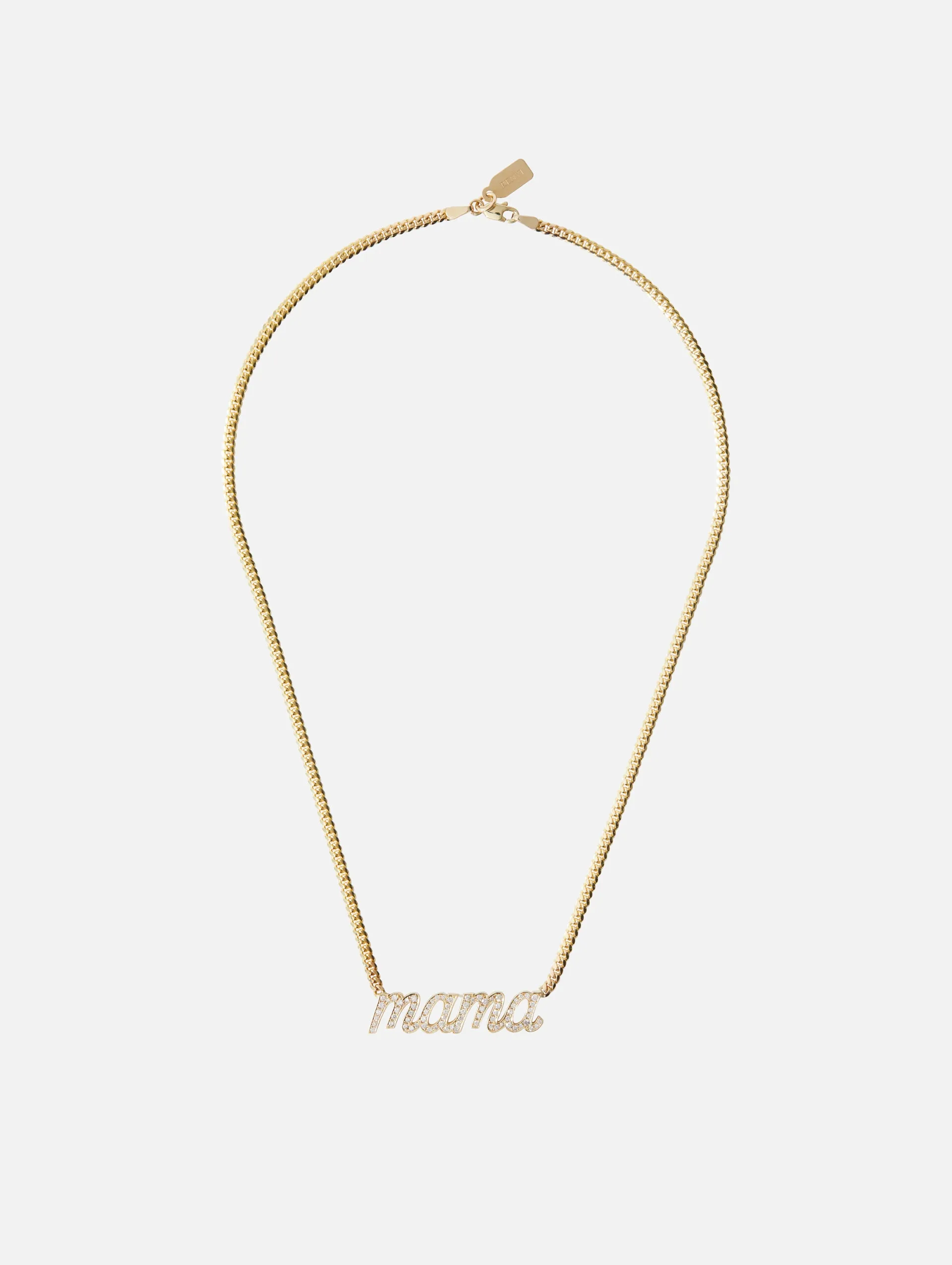 Mama Large La Firma Diamond Necklace