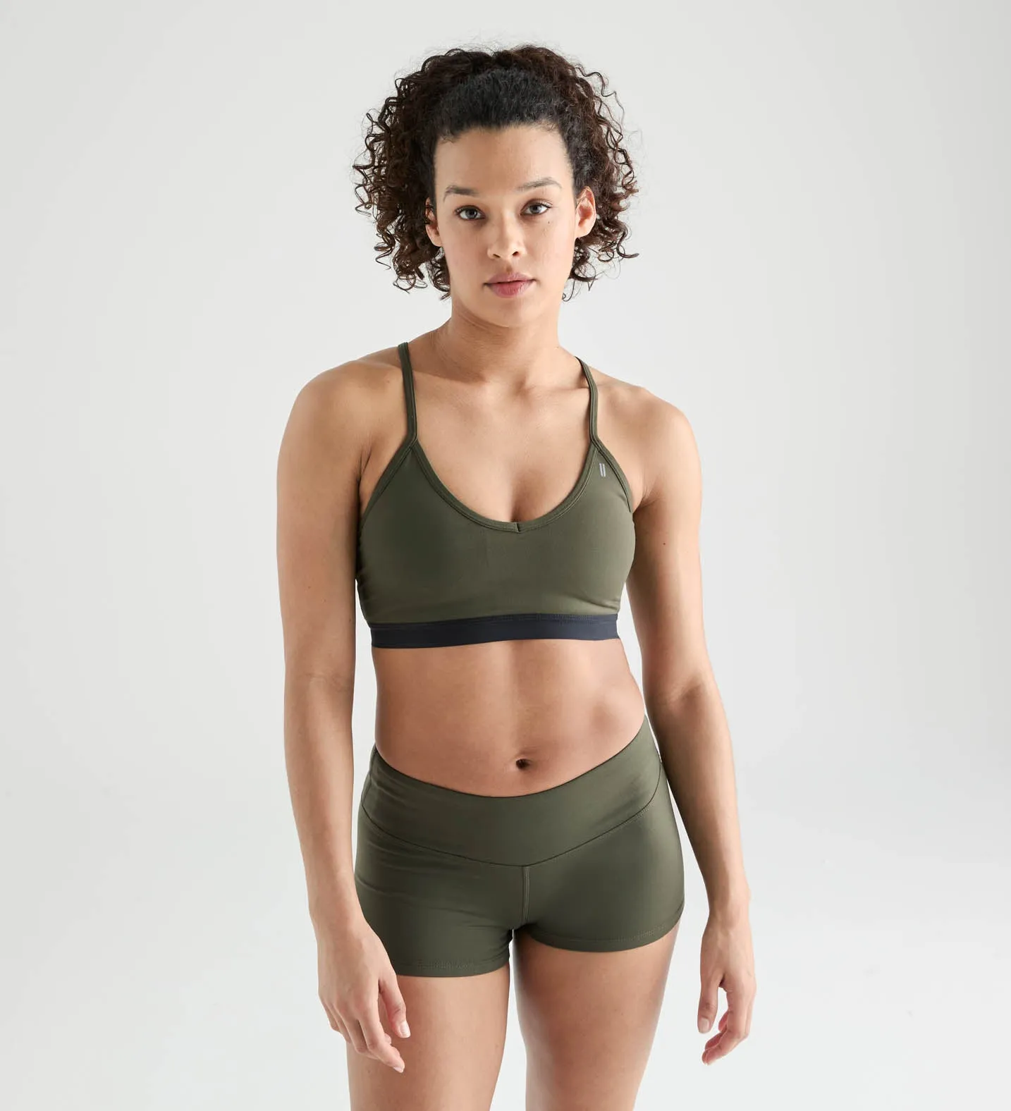 Matte V-Neck Sports Bra