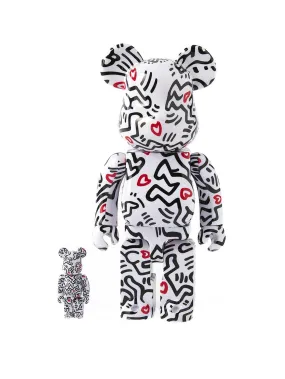 Medicom Toy Be@rbrick Keith Haring #8 100% & 400% Set