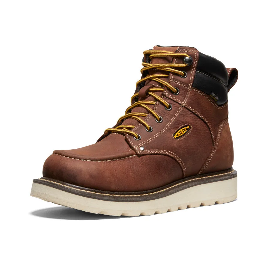 Men's Cincinnati 6" Waterproof Boot (Soft Toe)  |  Tuscan Red/Sandshell