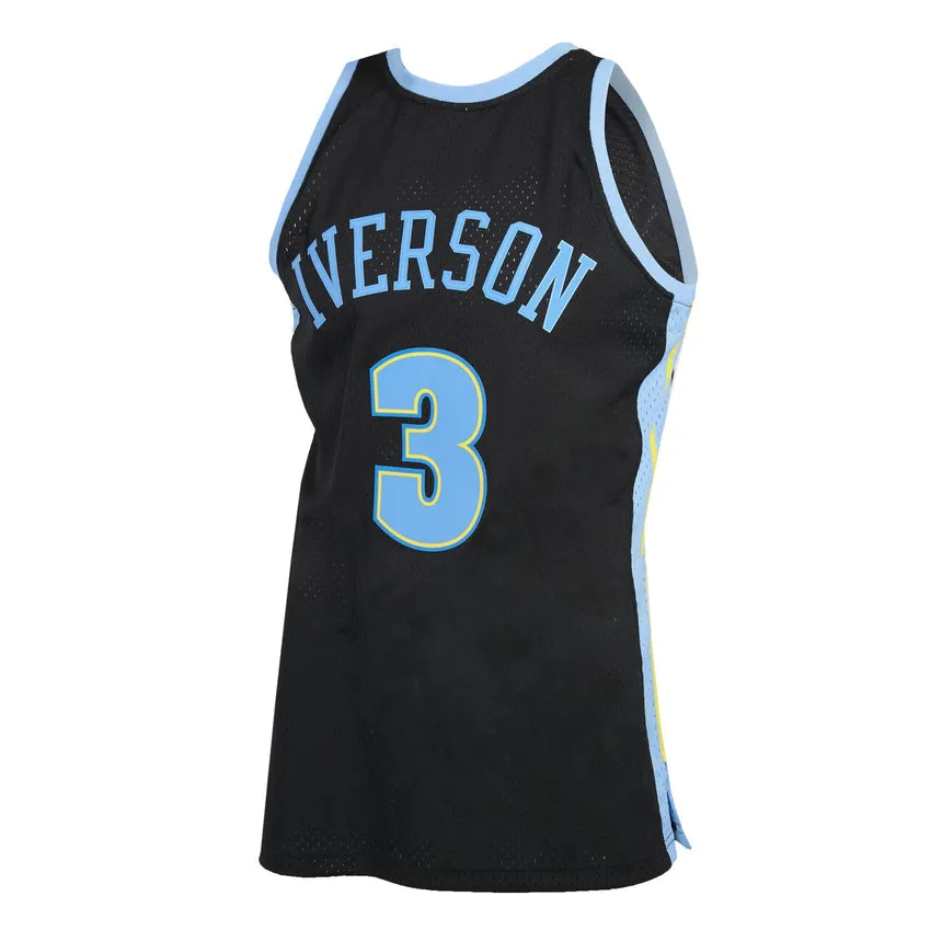 Men's Denver Nuggets Allen Iverson Mitchell & Ness Black 2006-2007 Hardwood Classics Reload 2.0 Swingman Jersey