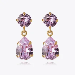 Mini Drop Earrings / Violet