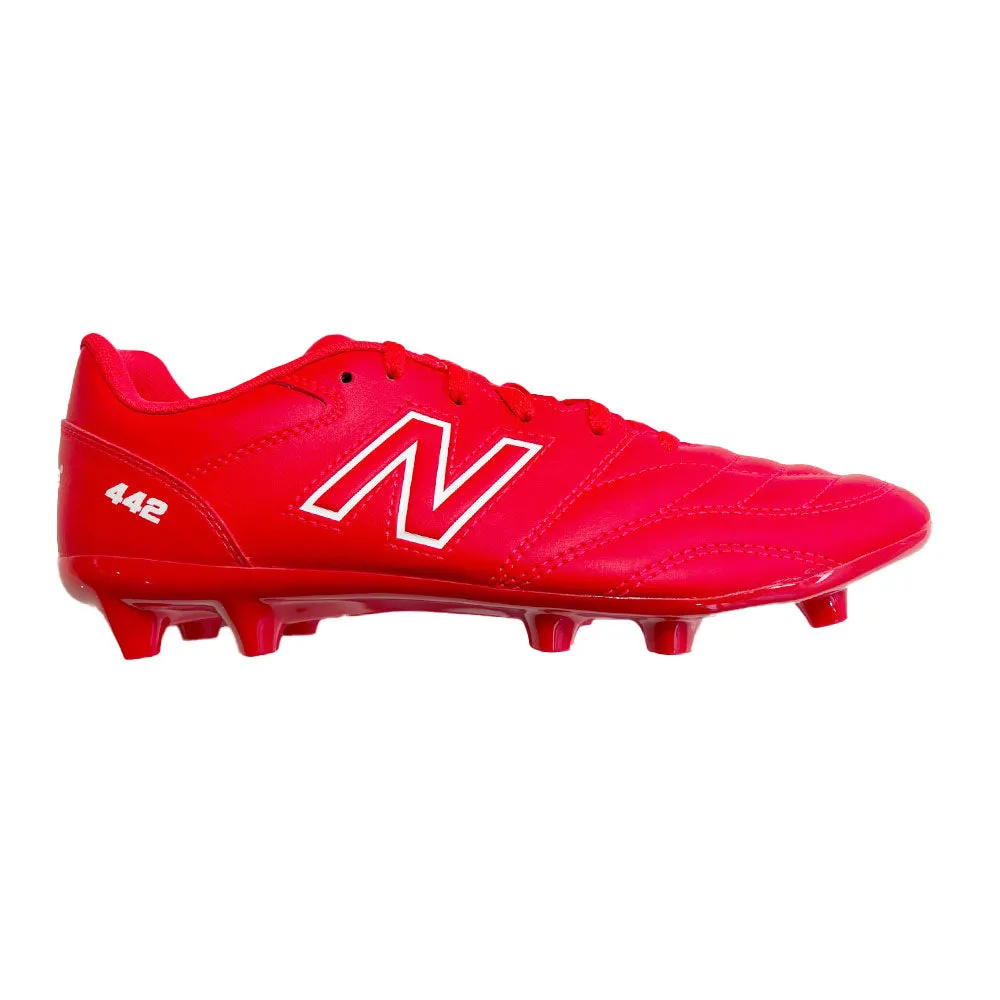 New Balance 442 Academy FG Jnr Football Boots (Red/White)