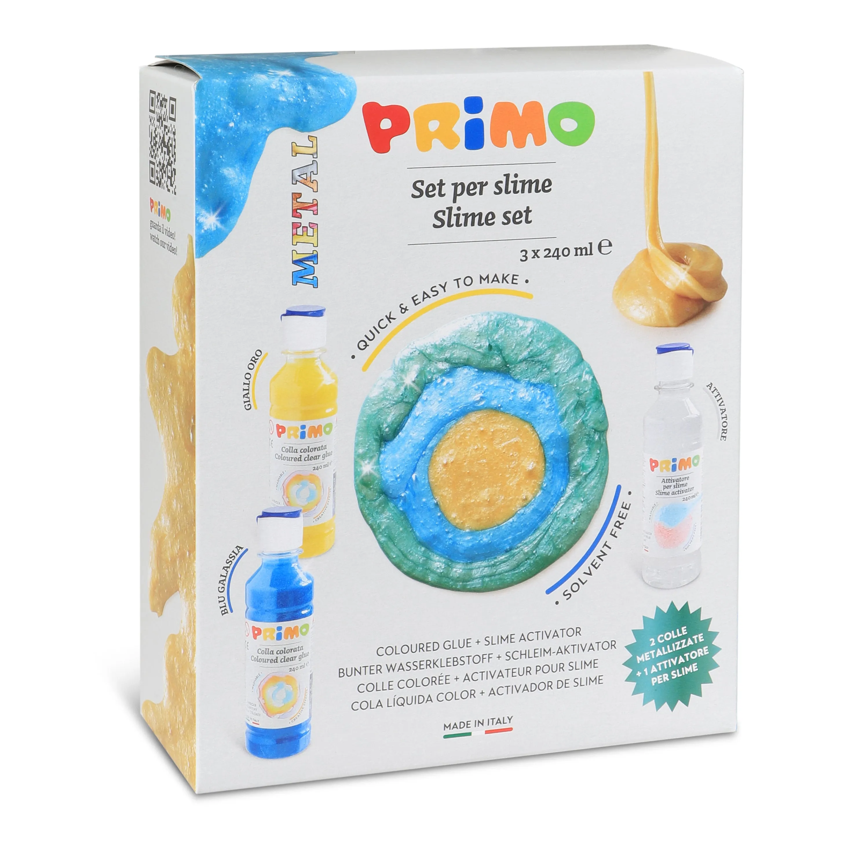 PRIMO Slijm Set Metallic