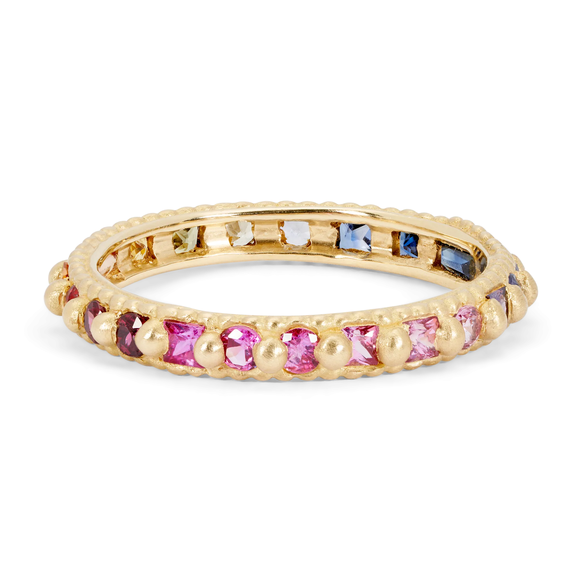 Rainbow Mixed Cut Ramona Ring - Size 7 - 11584