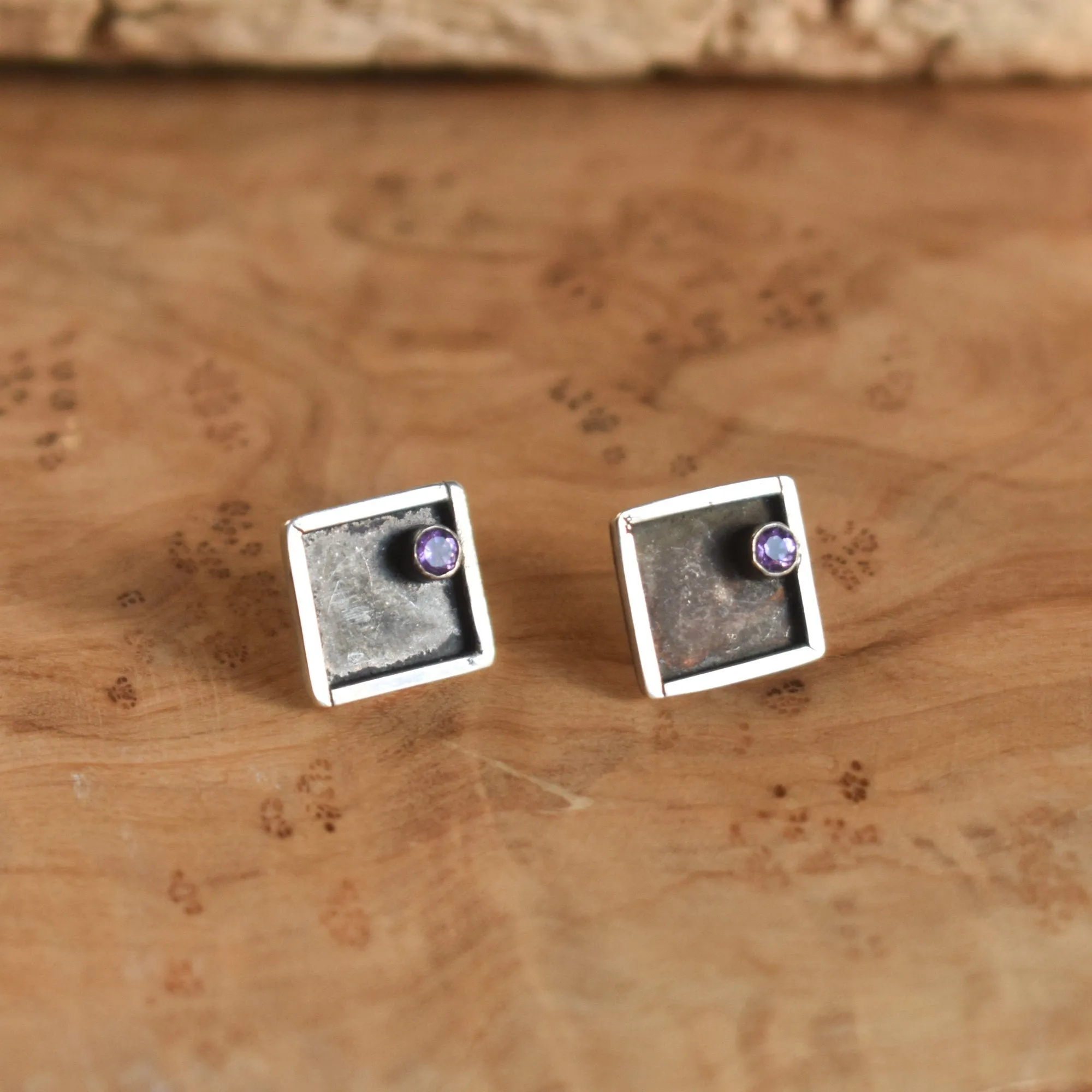 READY TO SHIP - Sterling Silver Posts - Choose Your Gemstone - Amethyst - Citrine - Garnet Studs