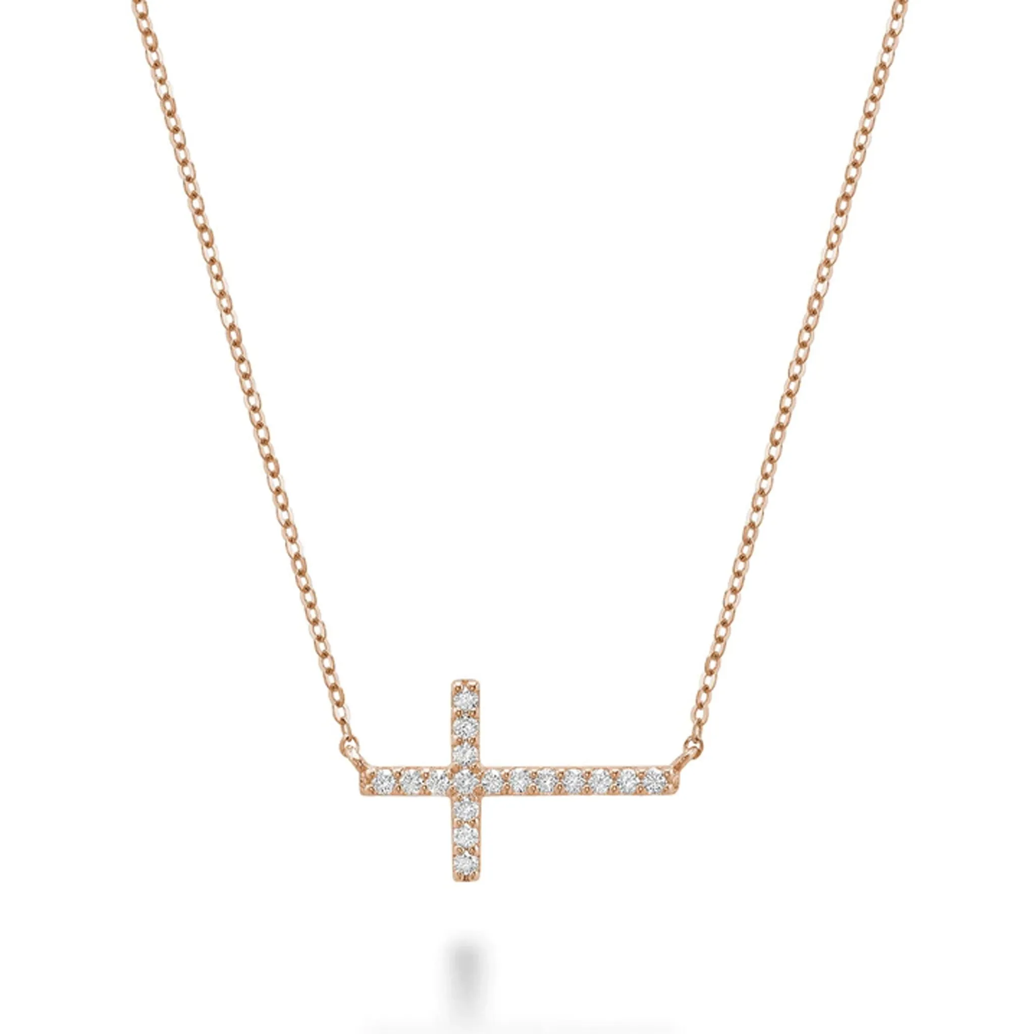 Religious Cross Diamond Necklace