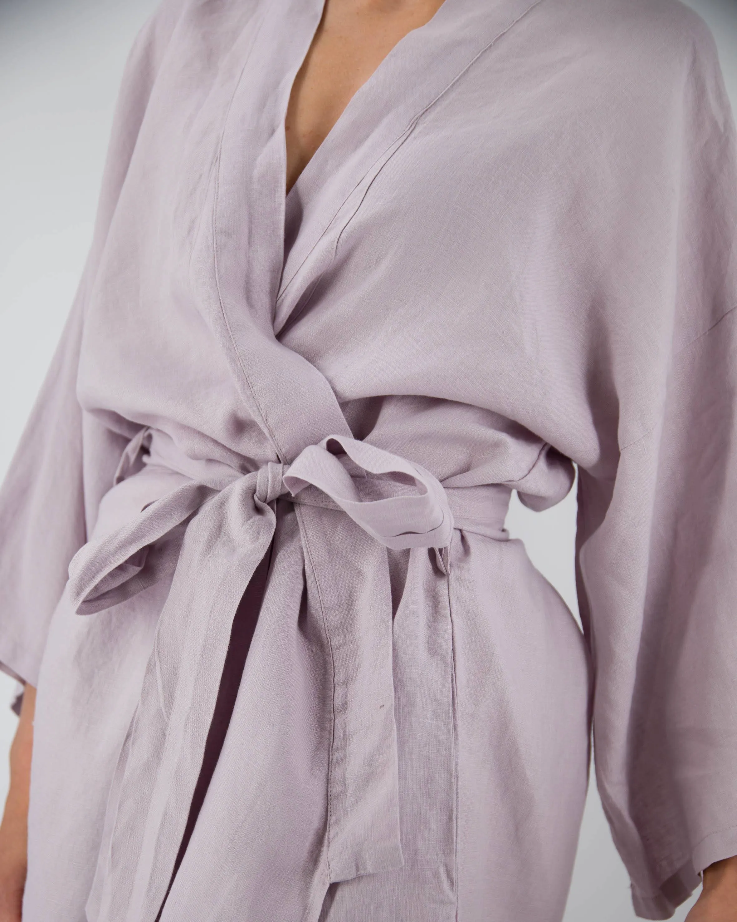 Sai Full-Length Linen Robe