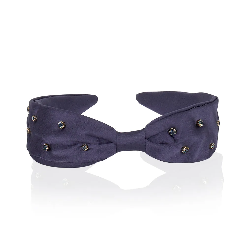 SATIN STUD HAIRBAND