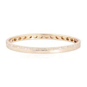 Segmented Diamond Outline Bangle