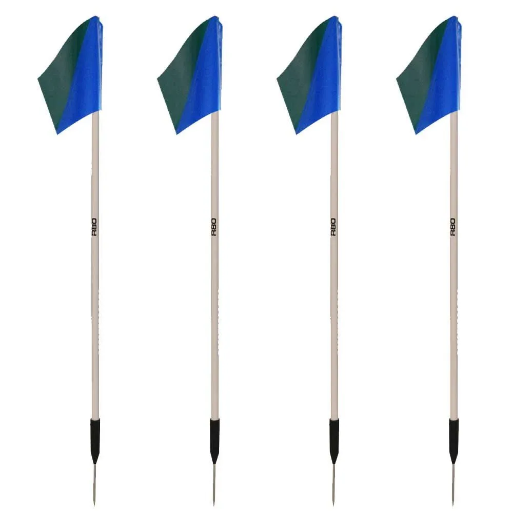 Sideline Pole with Club Colours Flag Sets