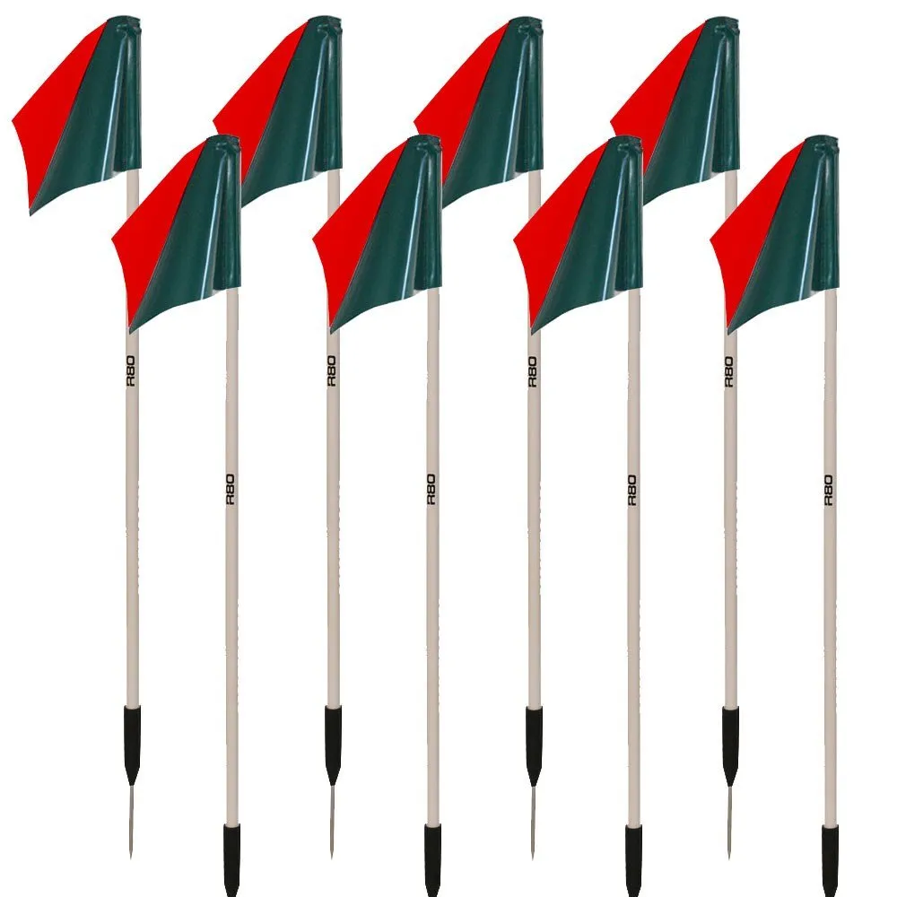 Sideline Pole with Club Colours Flag Sets