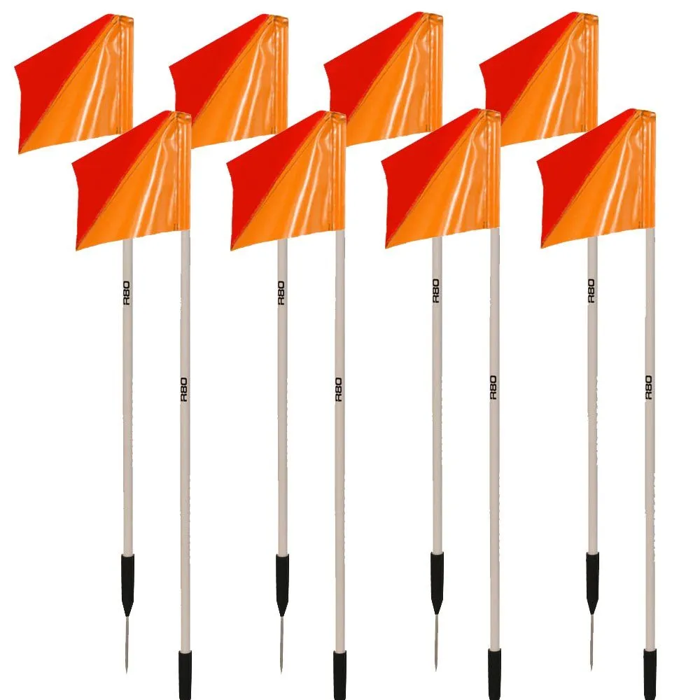 Sideline Pole with Club Colours Flag Sets